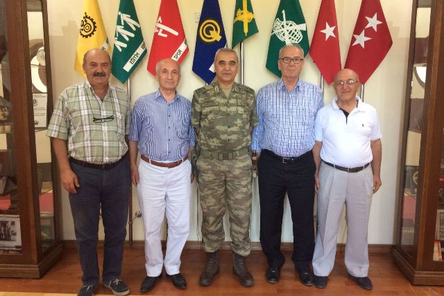 eğirdir haber,akın gazetesi,egirdir haberler,son dakika,Gazi torunları, Tuğgeneral Ömer Faruk Bozdemir'i ziyaret etti