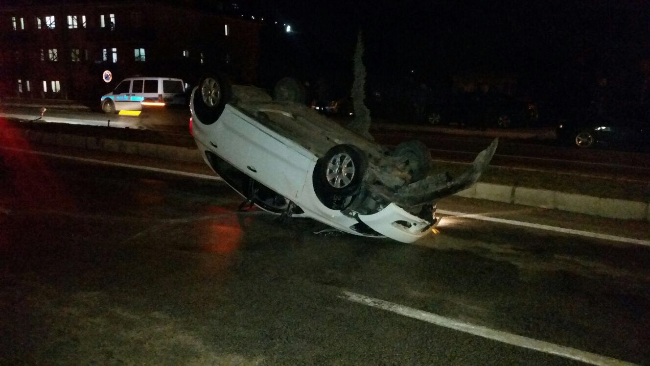 Trafik kazasında bir kişi yaralandı	