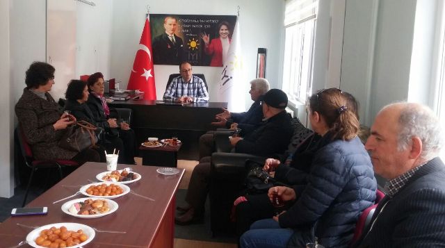 eğirdir haber,akın gazetesi,egirdir haberler,son dakika,CHP İlçe Teşkilatı'ndan İYİ Parti'ye ziyaret