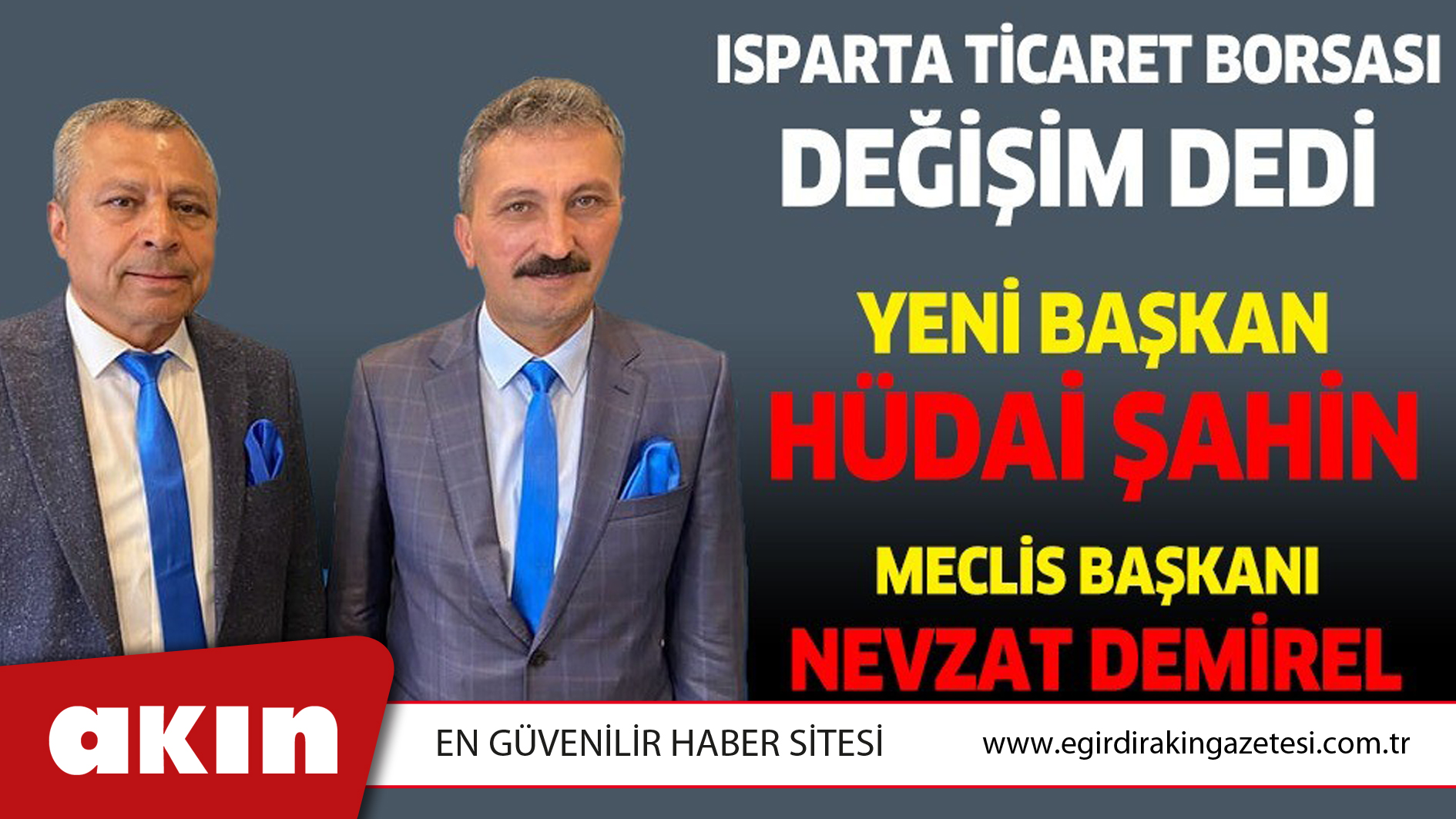 Ticaret Borsasının Yeni Başkanı Hüdai Şahin