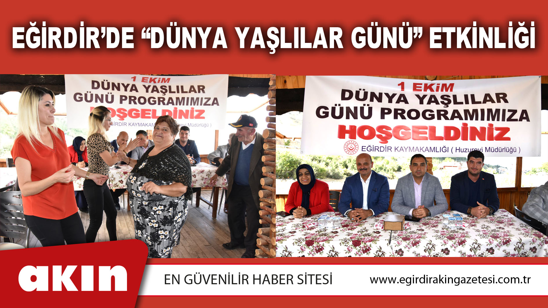 Eğirdir’de Dünya Yaşlılar Günü Etkinliği Düzenlendi