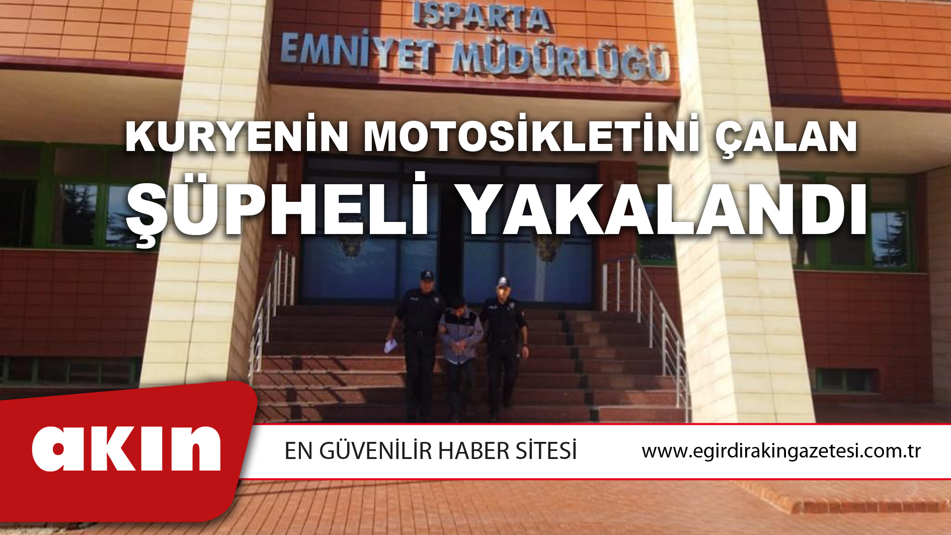 Kuryenin Motosikletini Çalan Şüpheli Yakalandı