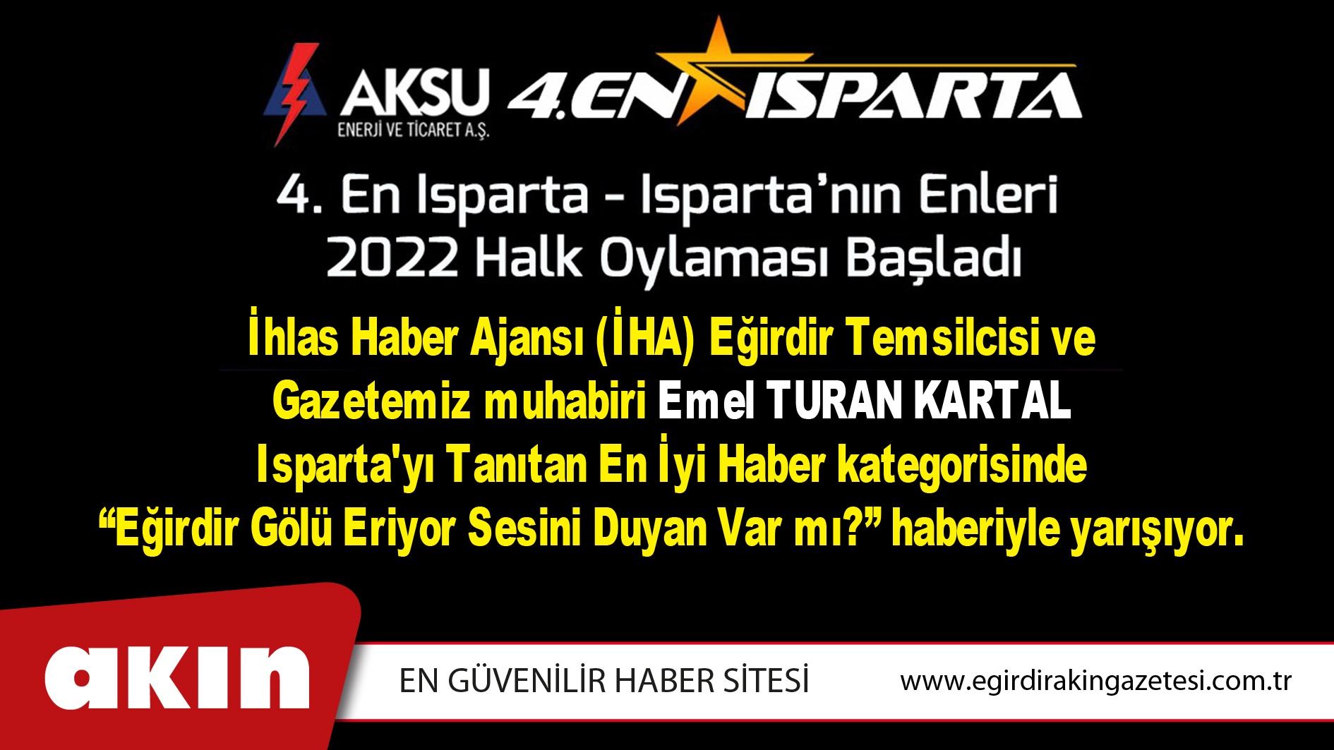 Isparta’nın Enleri Halk Oylaması Başladı