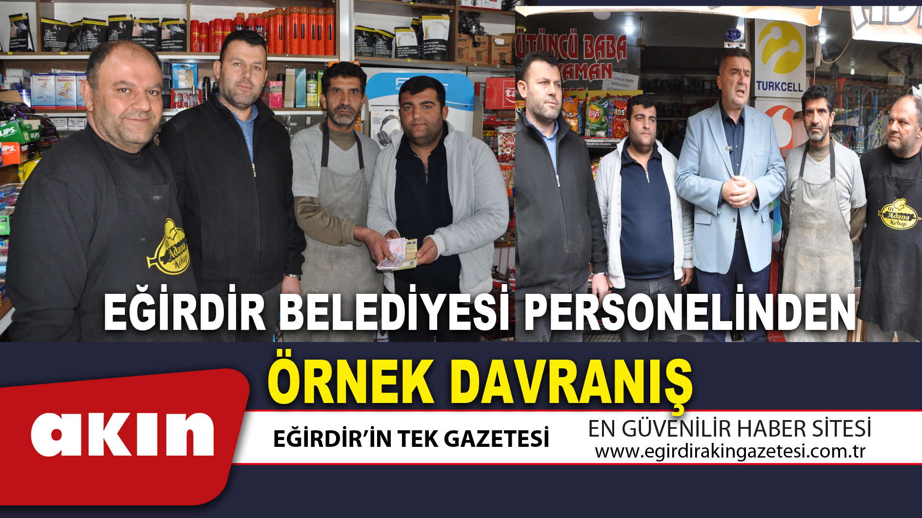 EĞİRDİR BELEDİYESİ PERSONELİNDEN ÖRNEK DAVRANIŞ