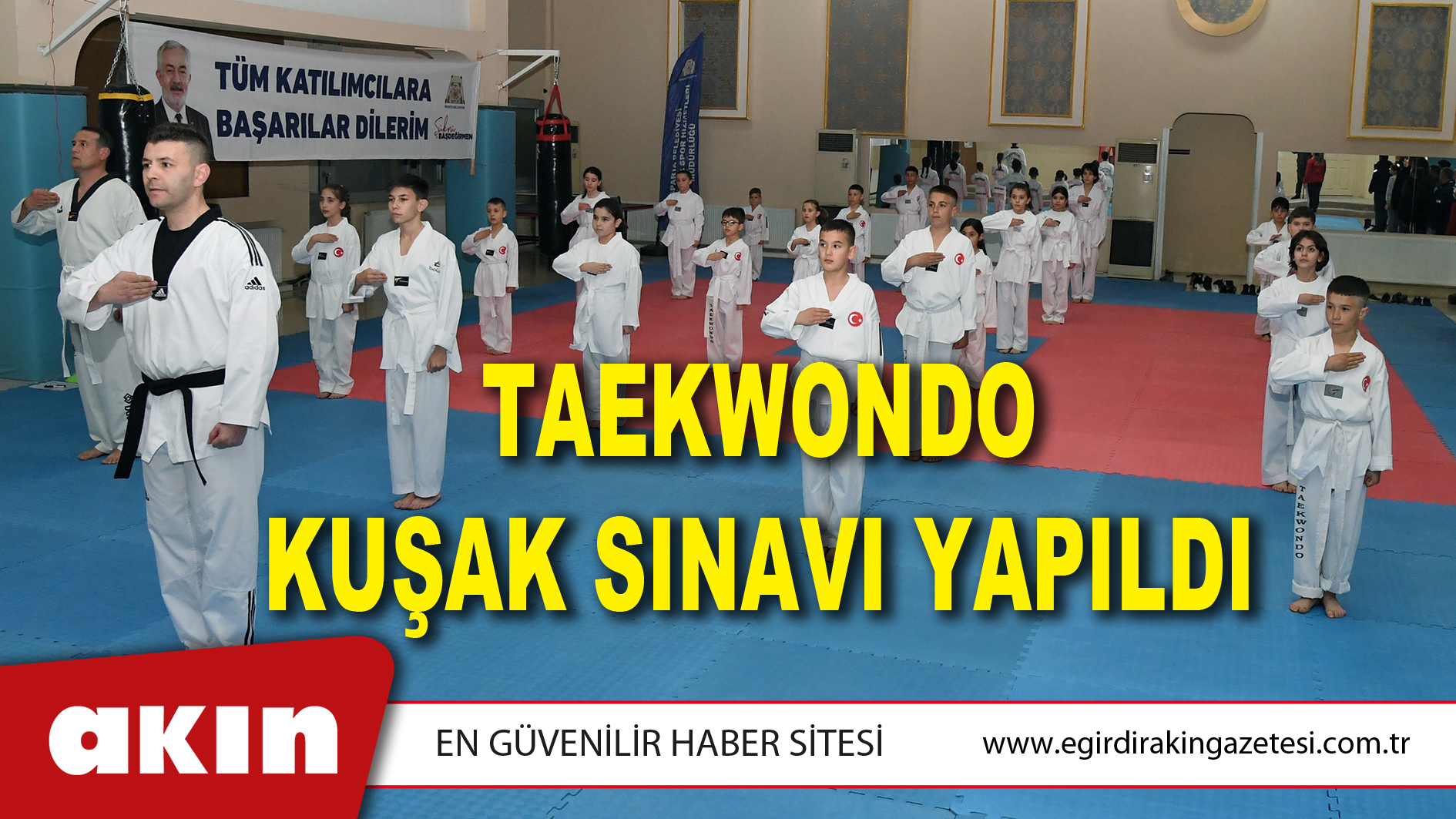 Taekwondo Kuşak Sınavı Yapıldı