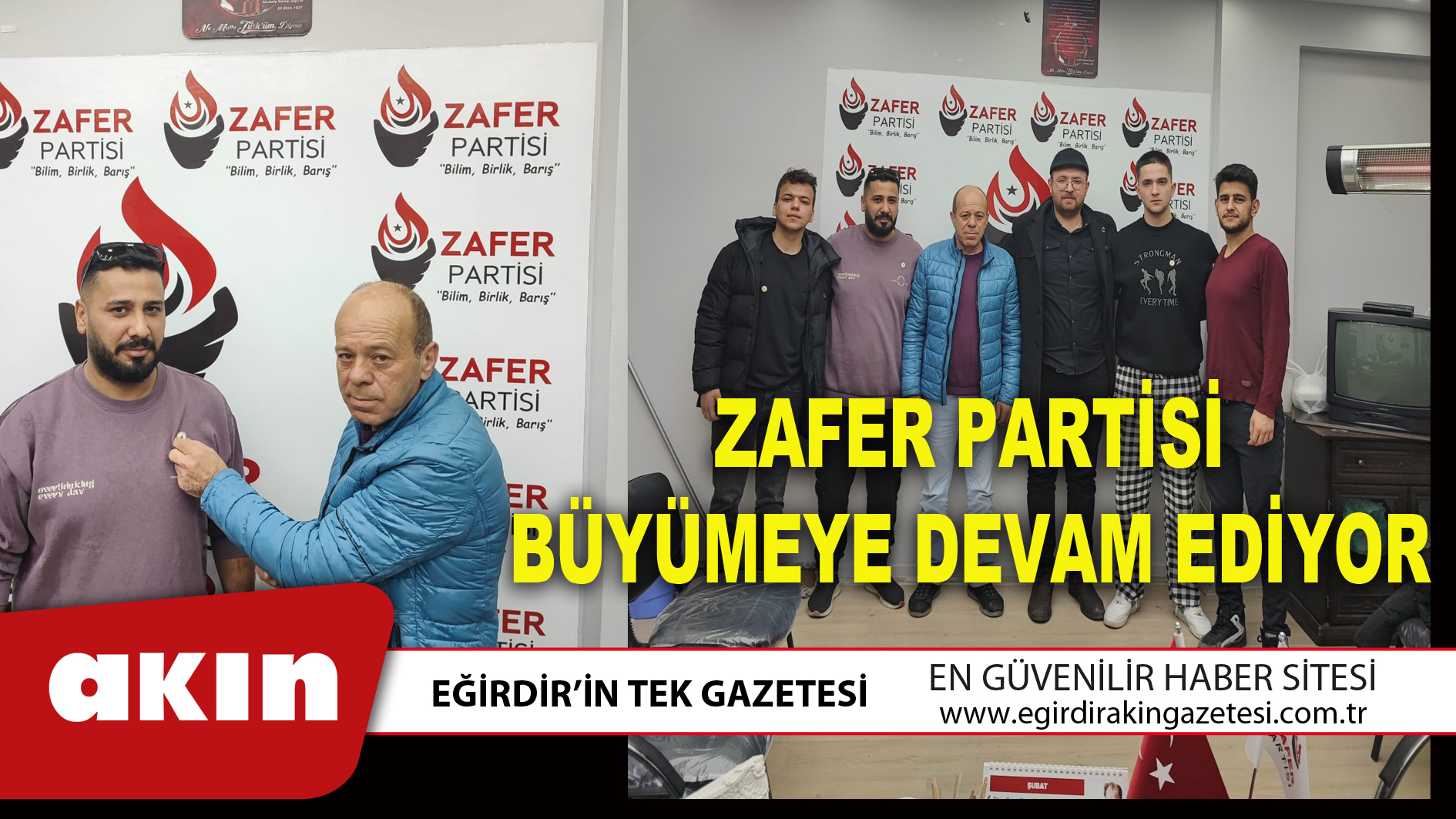 ZAFER PARTİSİ BÜYÜMEYE DEVAM EDİYOR