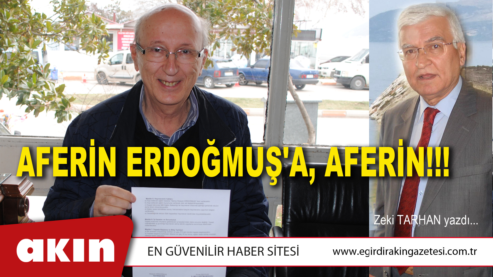 eğirdir haber,akın gazetesi,egirdir haberler,son dakika,AFERİN ERDOĞMUŞ'A, AFERİN!!!