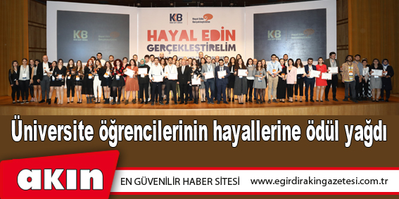 Üniversite öğrencilerinin hayallerine ödül yağdı