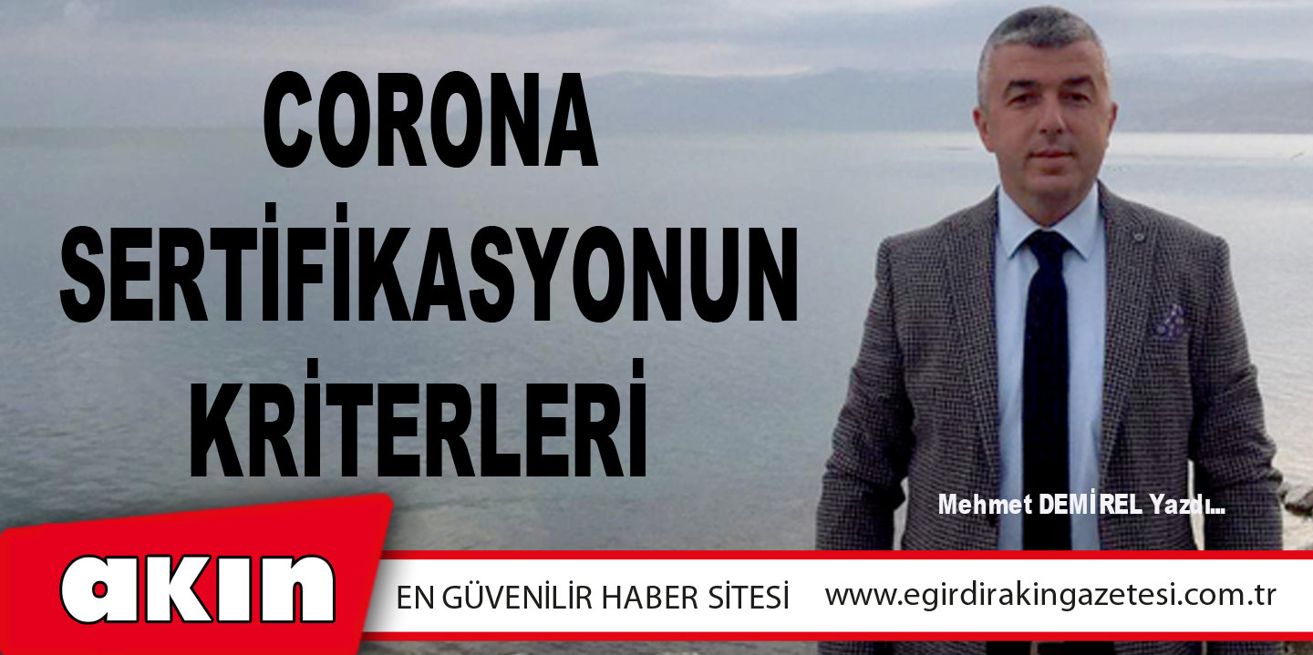 CORONA SERTİFİKASYONUN KRİTERLERİ