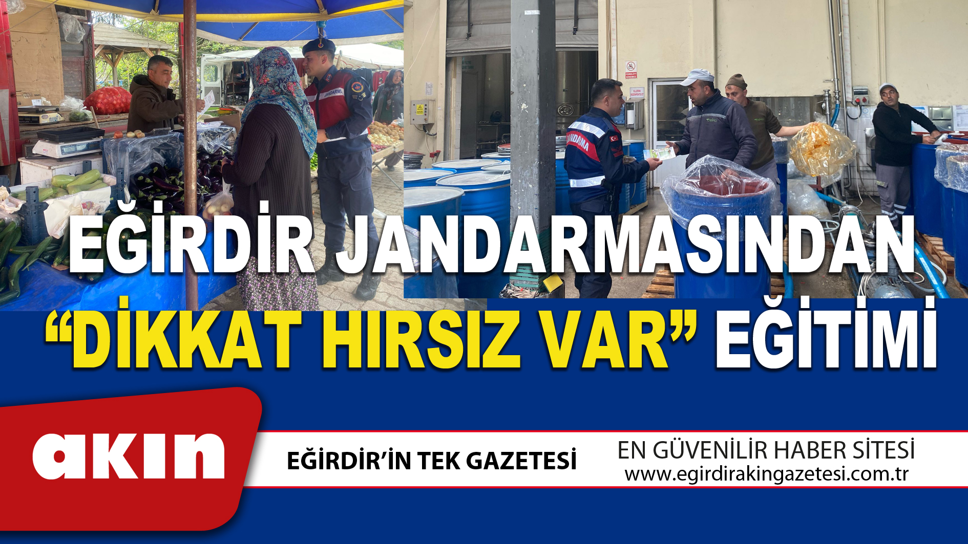 EĞİRDİR JANDARMASINDAN “DİKKAT HIRSIZ VAR” EĞİTİMİ