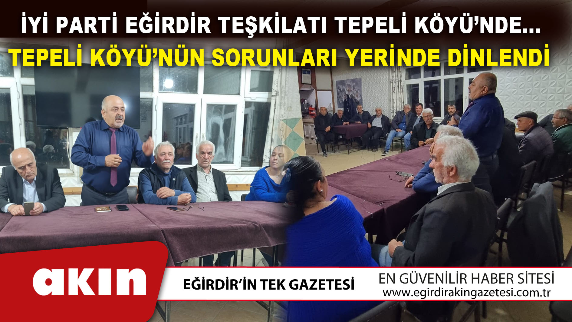 İYİ Parti Eğirdir Teşkilatı Tepeli Köyü’nde...