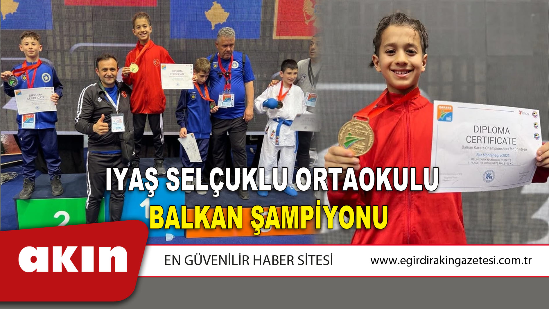 Iyaş Selçuklu Ortaokulu Balkan Şampiyonu 