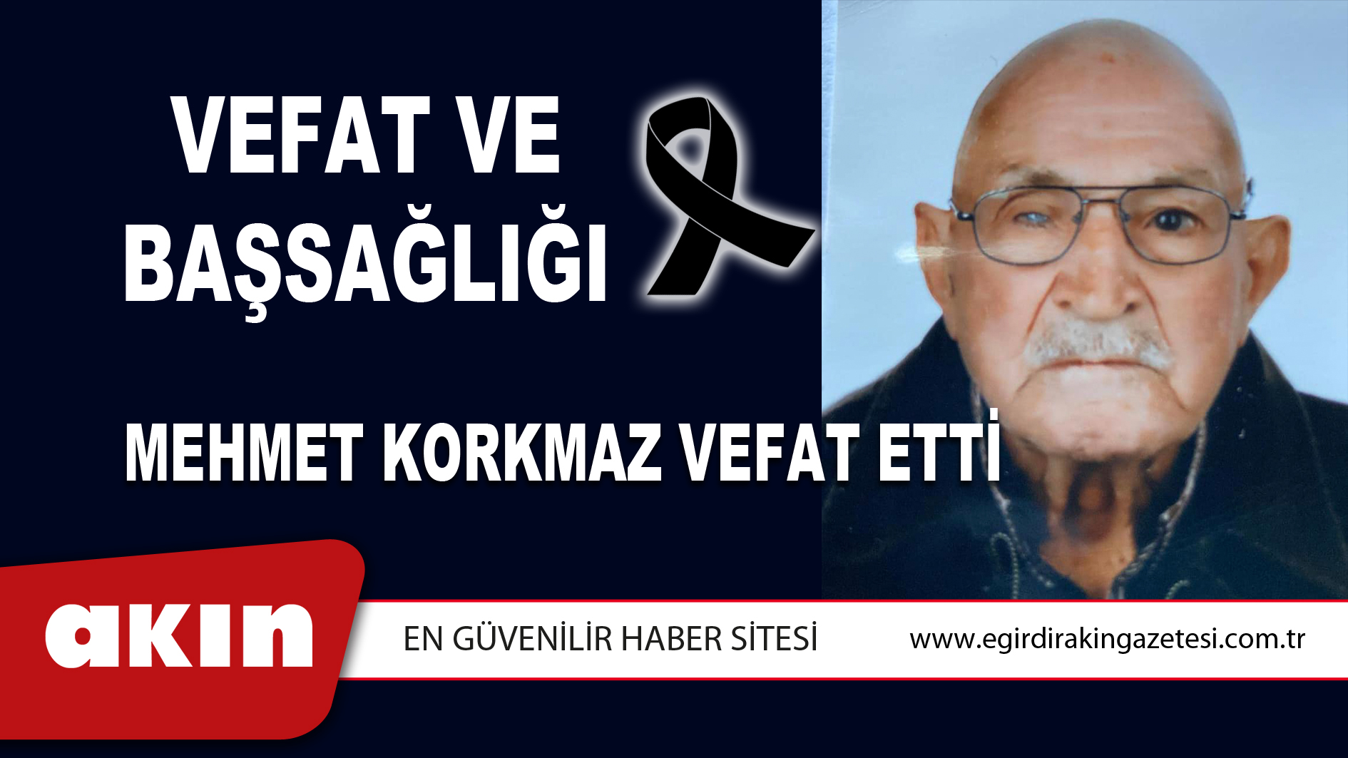 Mehmet Korkmaz Vefat Etti