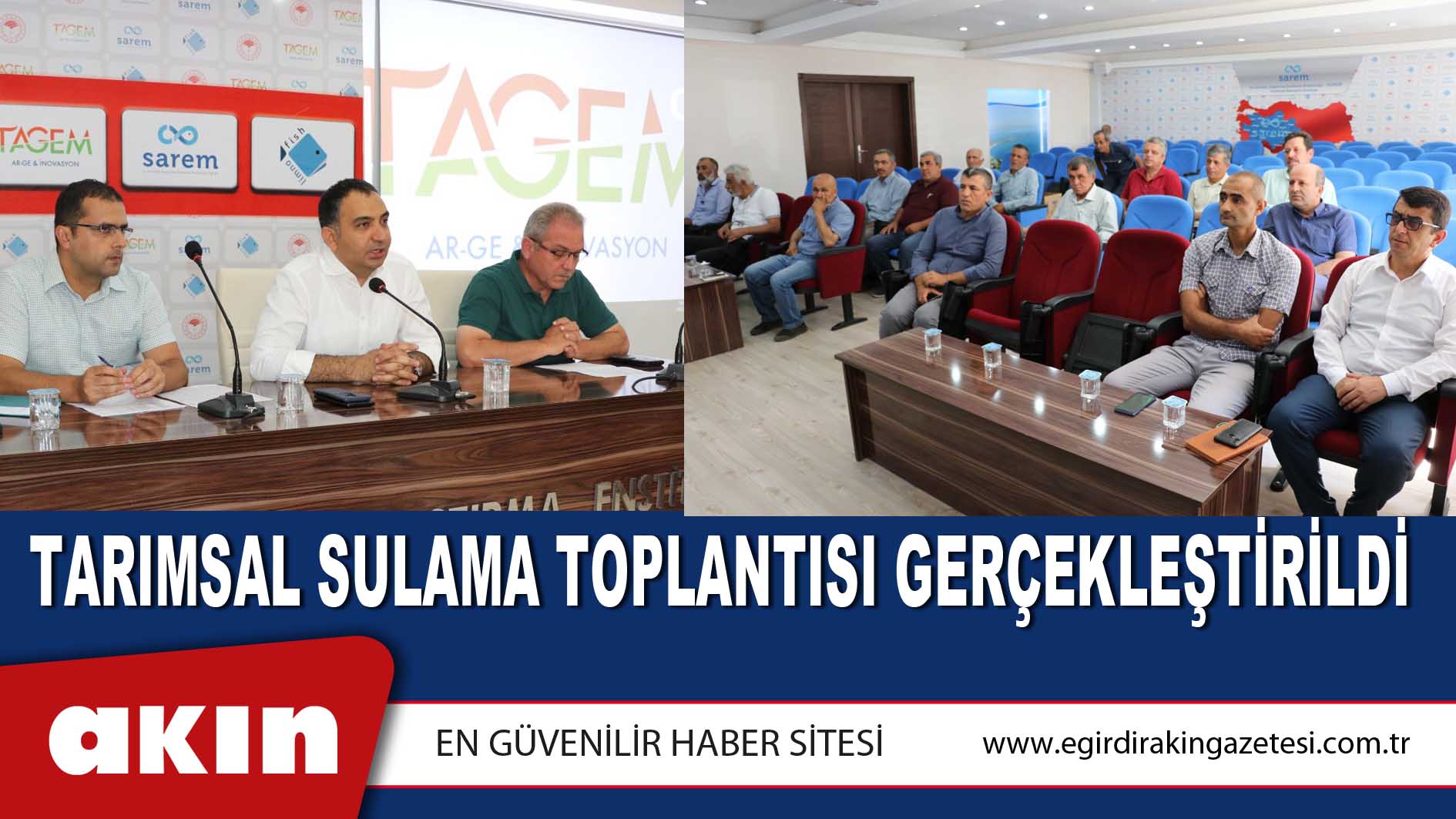 Tarımsal Sulama Toplantısı Gerçekleştirildi