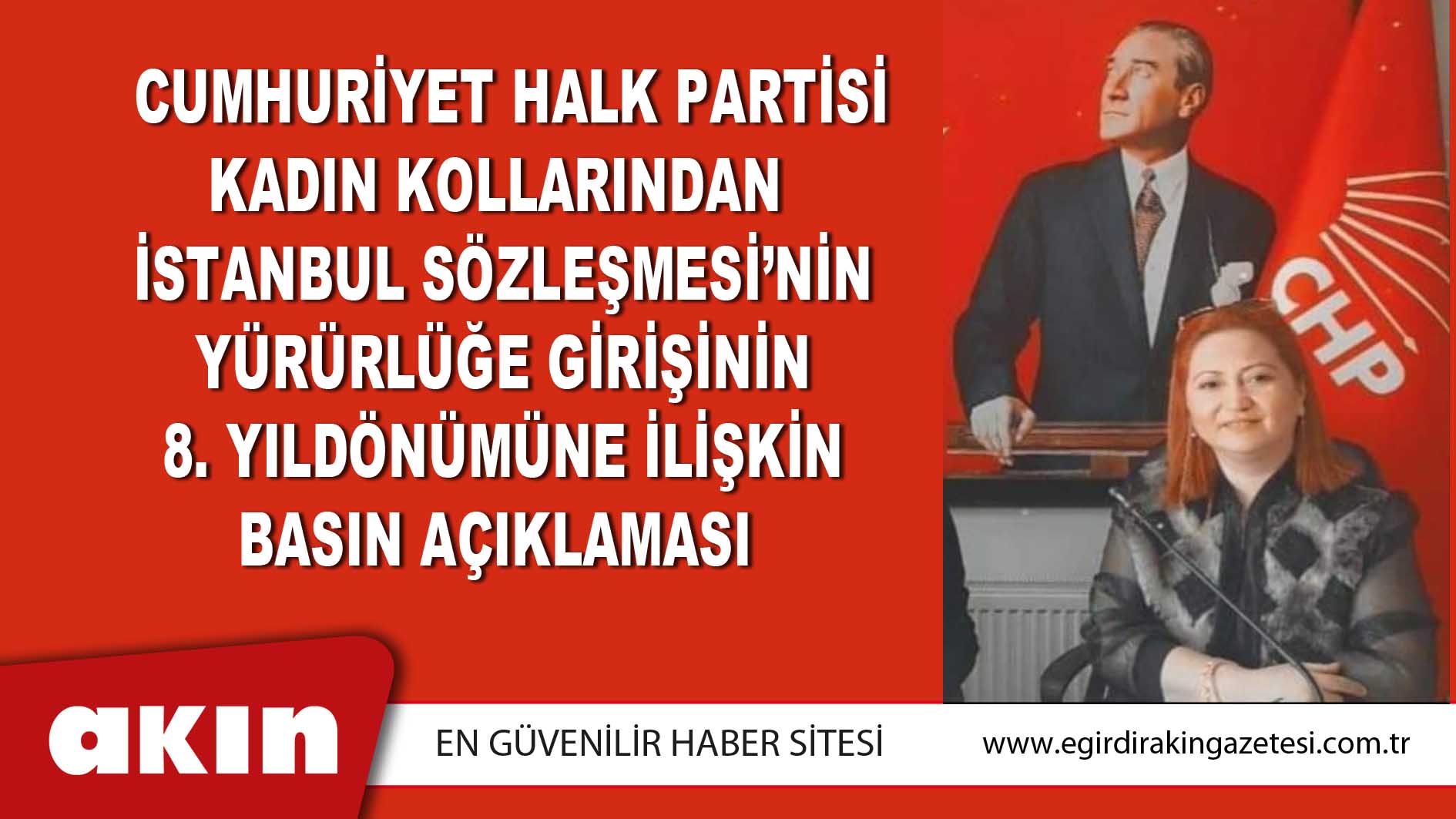 CHP Kadın Kollarından Açıklama