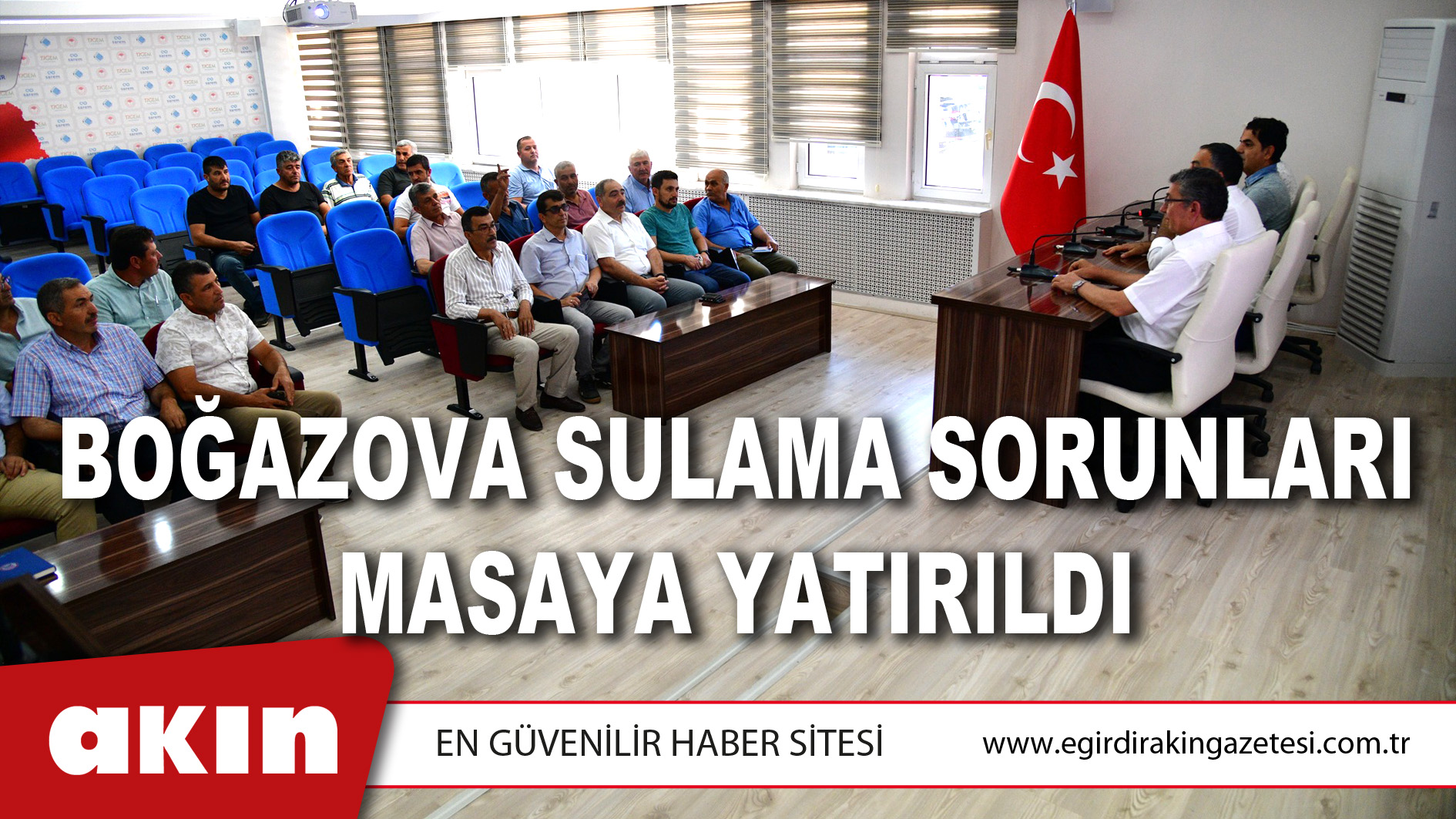 BOĞAZOVA SULAMA SORUNLARI MASAYA YATIRILDI