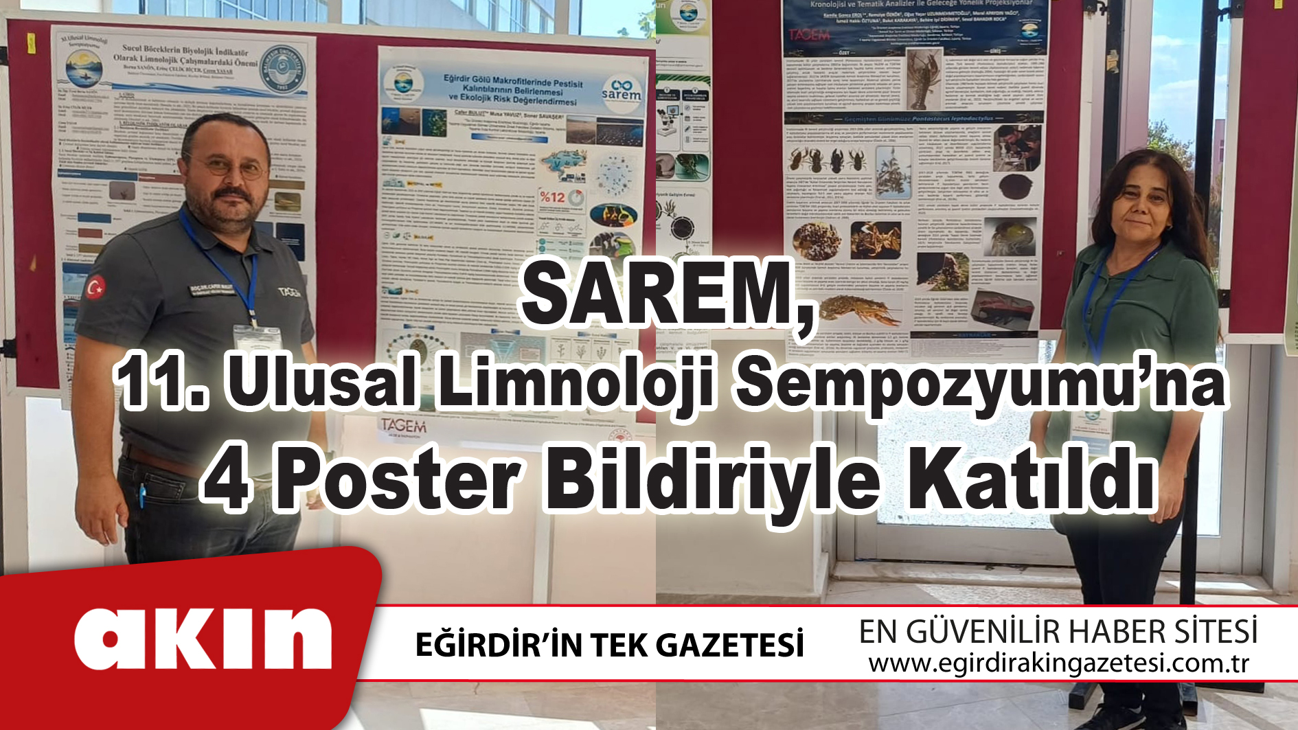 Eğirdir SAREM 11. Ulusal Limnoloji Sempozyumu’na 4 Poster Bildiriyle Katıldı