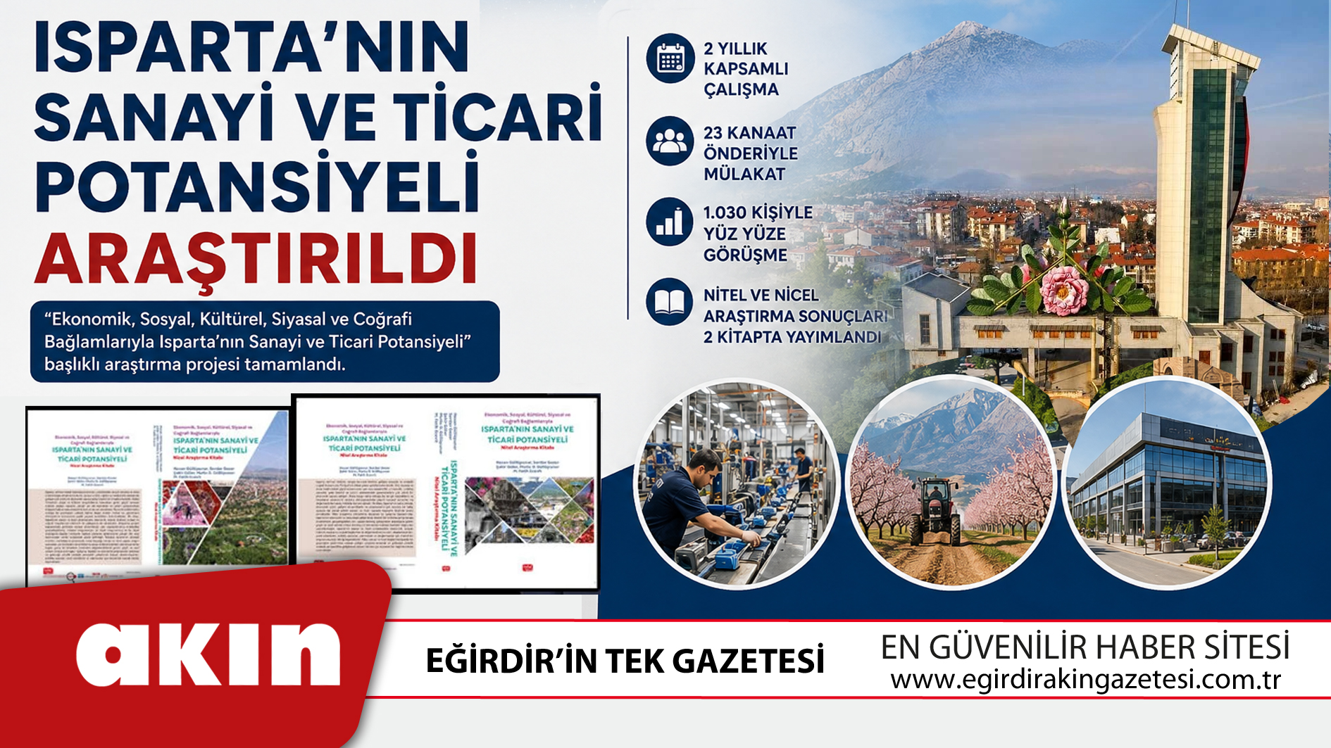 eğirdir haber,akın gazetesi,egirdir haberler,son dakika,Isparta’nın Sanayi Ve Ticari Potansiyeli Araştırıldı