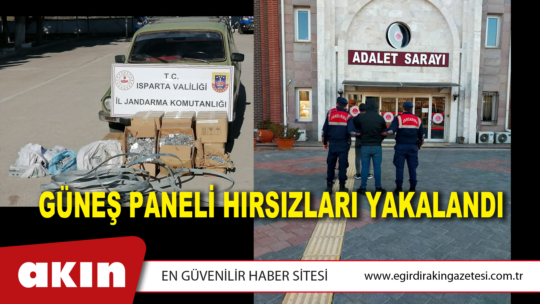 Güneş Paneli Hırsızları Yakalandı