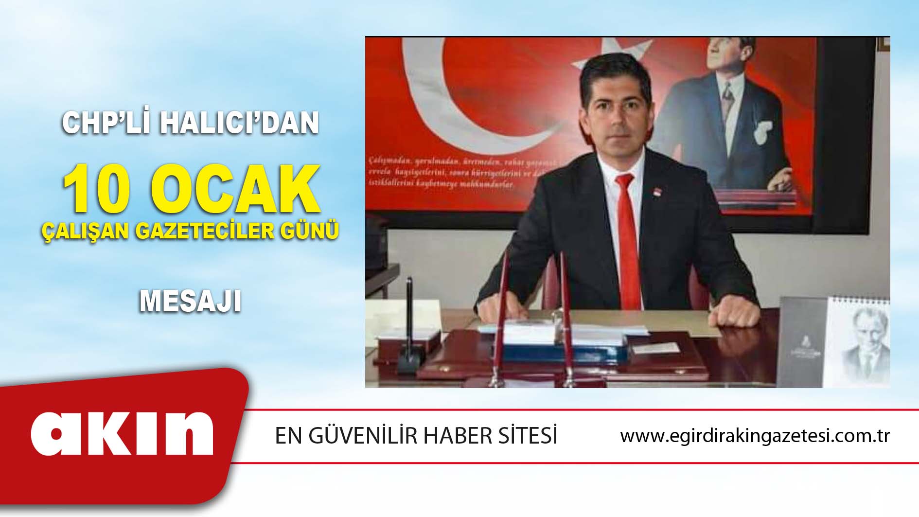 CHP’li Halıcı’dan 10 Ocak Çalışan Gazeteciler Günü Mesajı