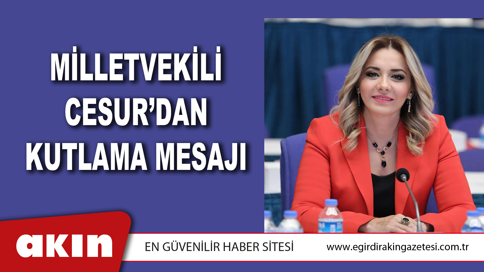 Milletvekili Cesur’dan Kutlama Mesajı