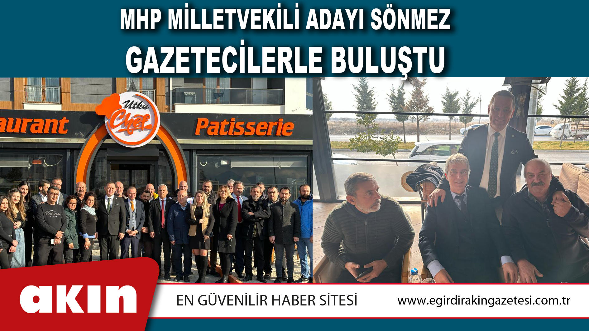 MHP MİLLETVEKİLİ ADAYI SÖNMEZ GAZETECİLERLE BULUŞTU