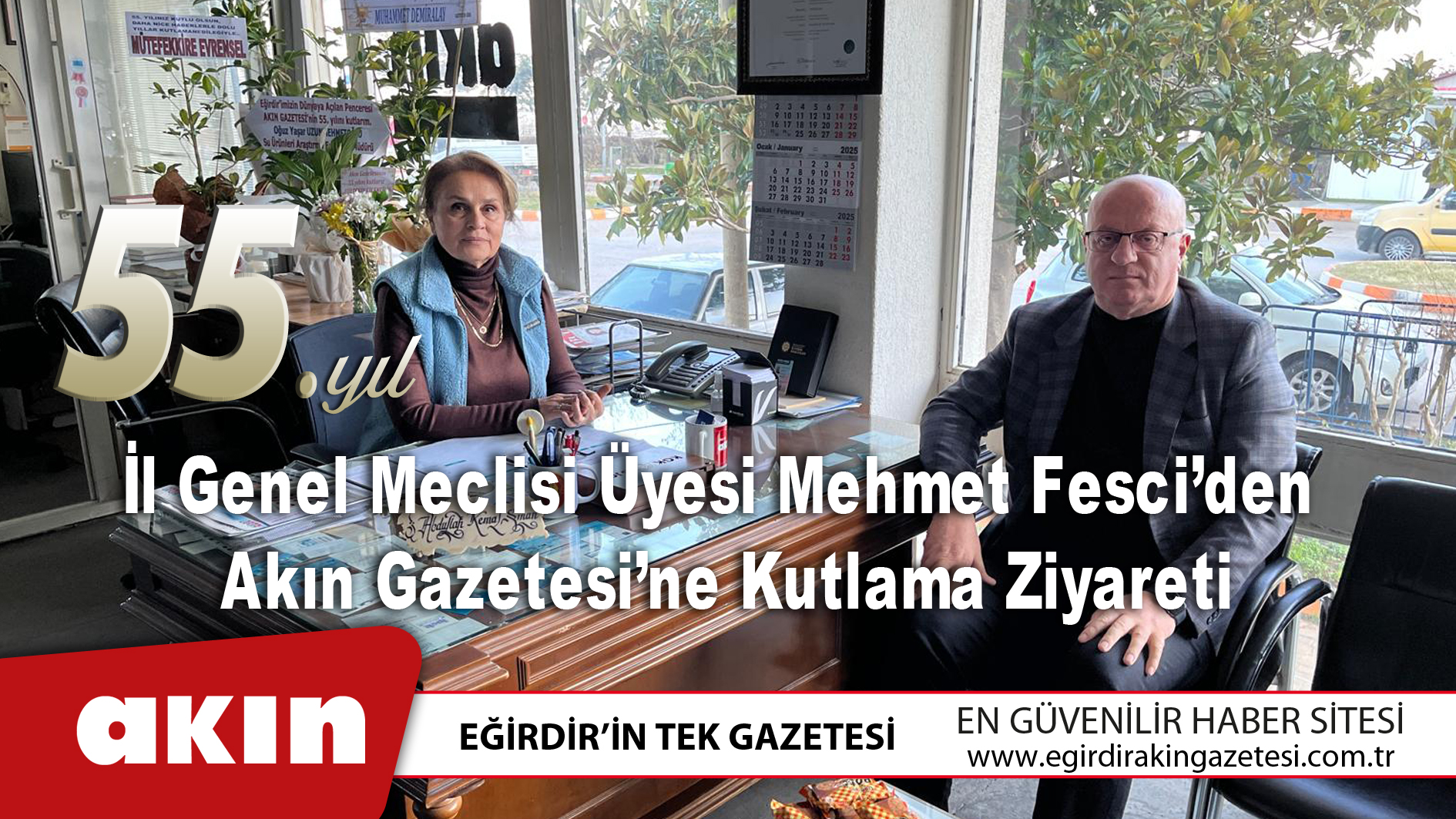 Mehmet Fesci’den Akın Gazetesi’ne Kutlama Ziyareti