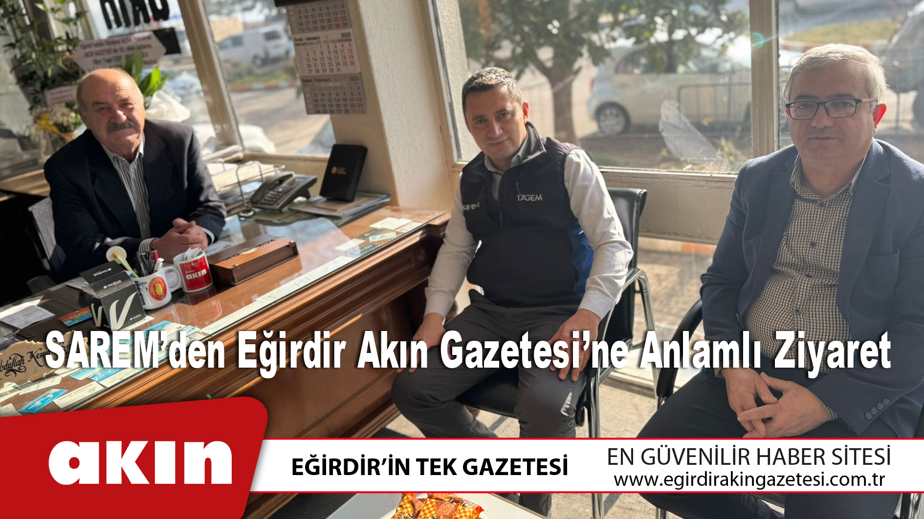 SAREM’den Eğirdir Akın Gazetesi’ne Anlamlı Ziyaret