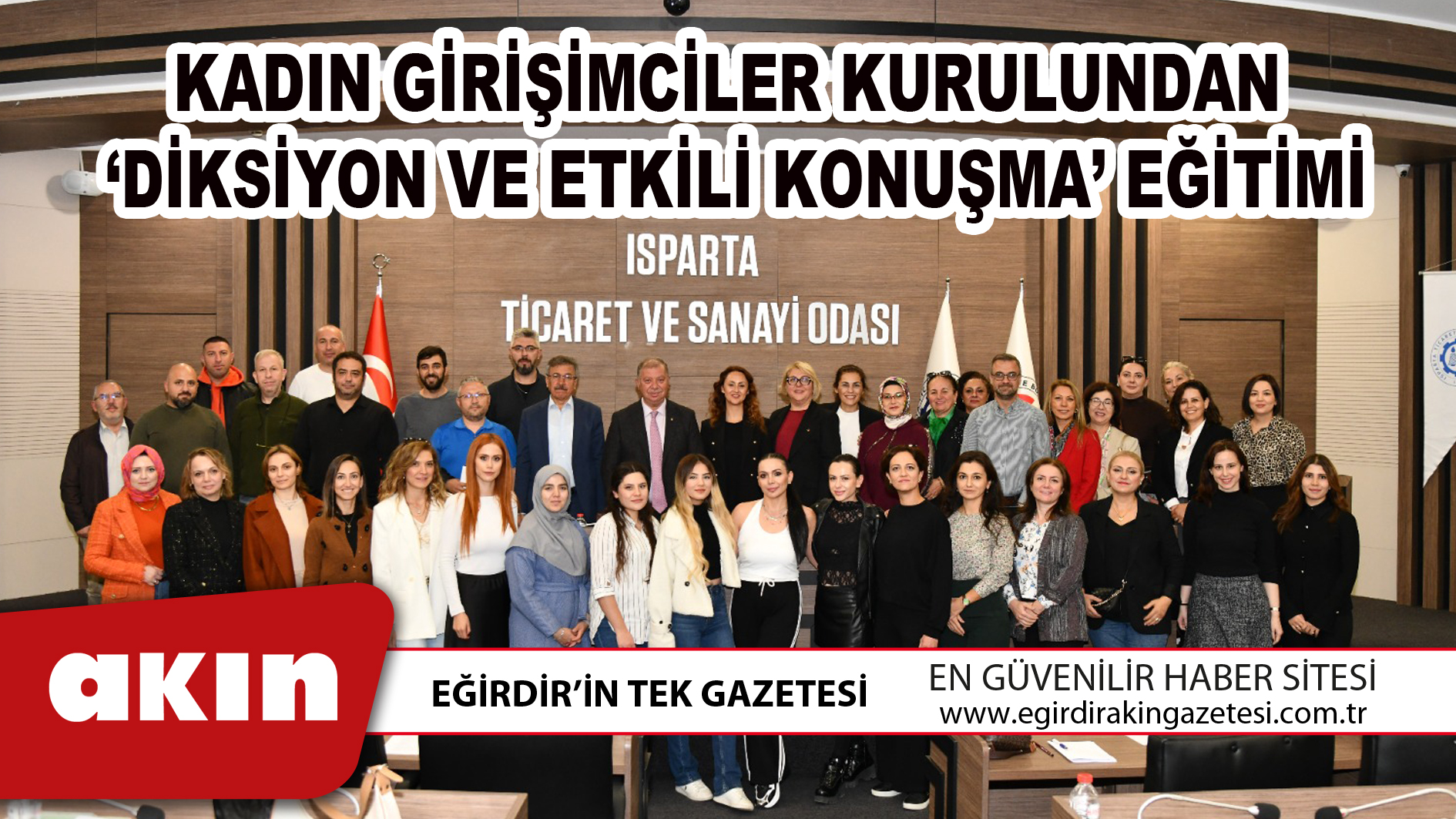 KADIN GİRİŞİMCİLER KURULUNDAN ‘DİKSİYON VE ETKİLİ KONUŞMA’ EĞİTİMİ