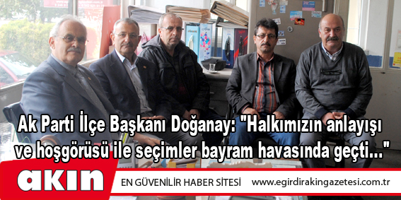 Ak Parti İlçe Başkanı Doğanay: 