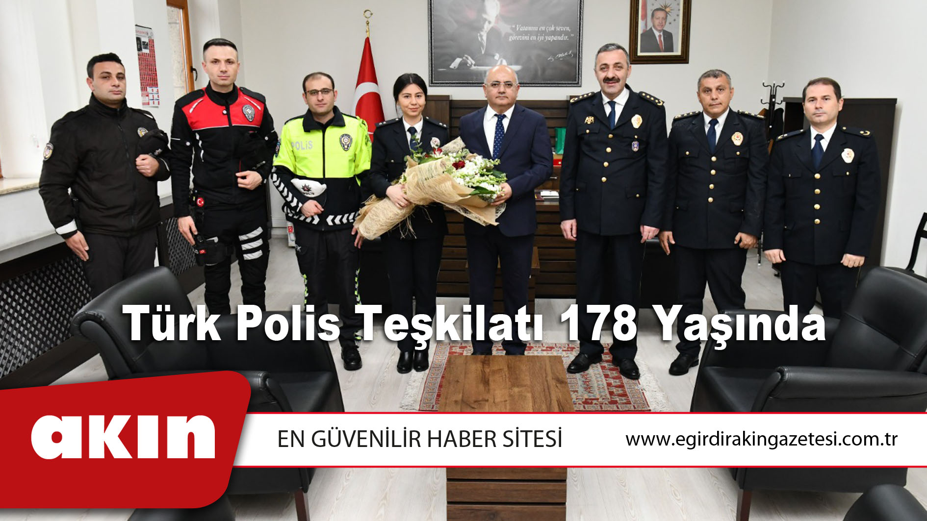 eğirdir haber,akın gazetesi,egirdir haberler,son dakika,Türk Polis Teşkilatı 178 Yaşında