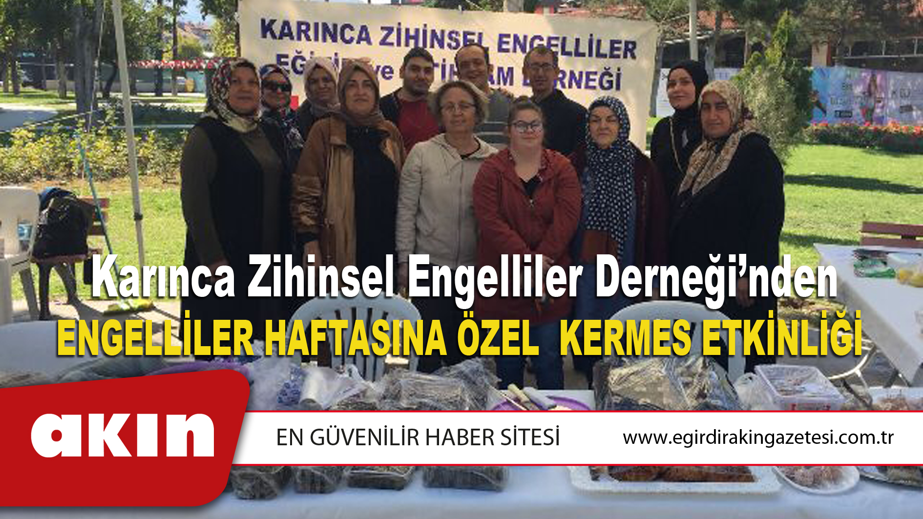 Karınca Zihinsel Engelliler Derneği’nden Kermes