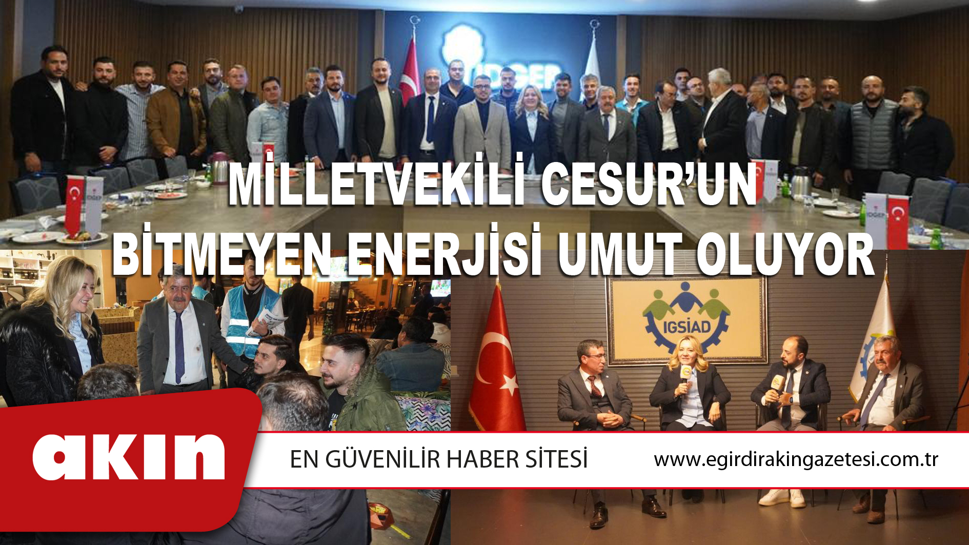 Milletvekili Cesur’un Bitmeyen Enerjisi Umut Oluyor