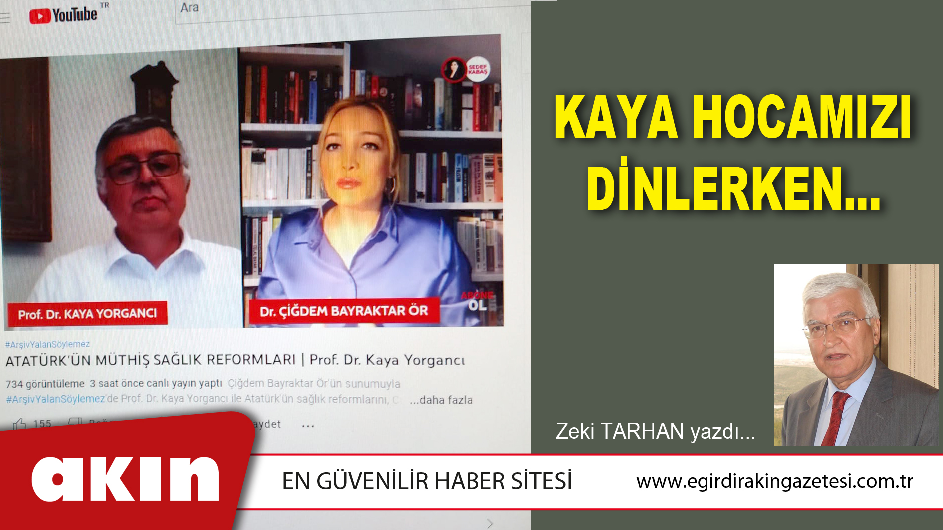 KAYA HOCAMIZI DİNLERKEN...