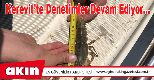 Kerevit’te  Denetimler Devam Ediyor…