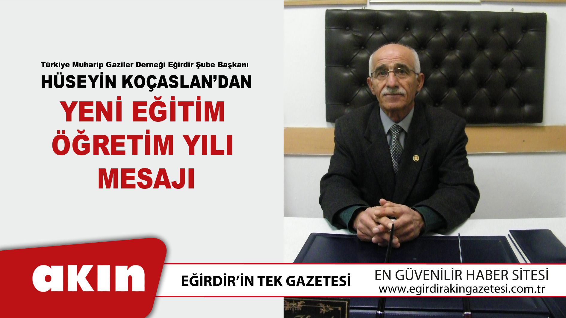 eğirdir haber,akın gazetesi,egirdir haberler,son dakika,Koçaslan’dan Yeni Eğitim Öğretim Yılı Mesajı