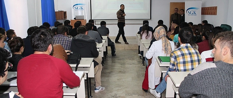 Isparta SGK  Uluborlu MYO Öğrencileriyle Buluştu