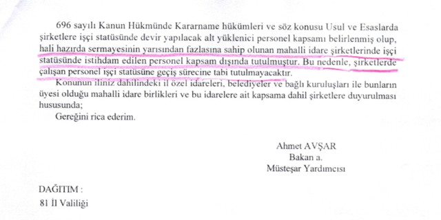 Eğirdir Belediyesinden Taşeron İşçi Açıklaması
