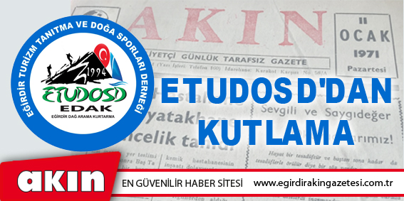 ETUDOSD'dan KUTLAMA