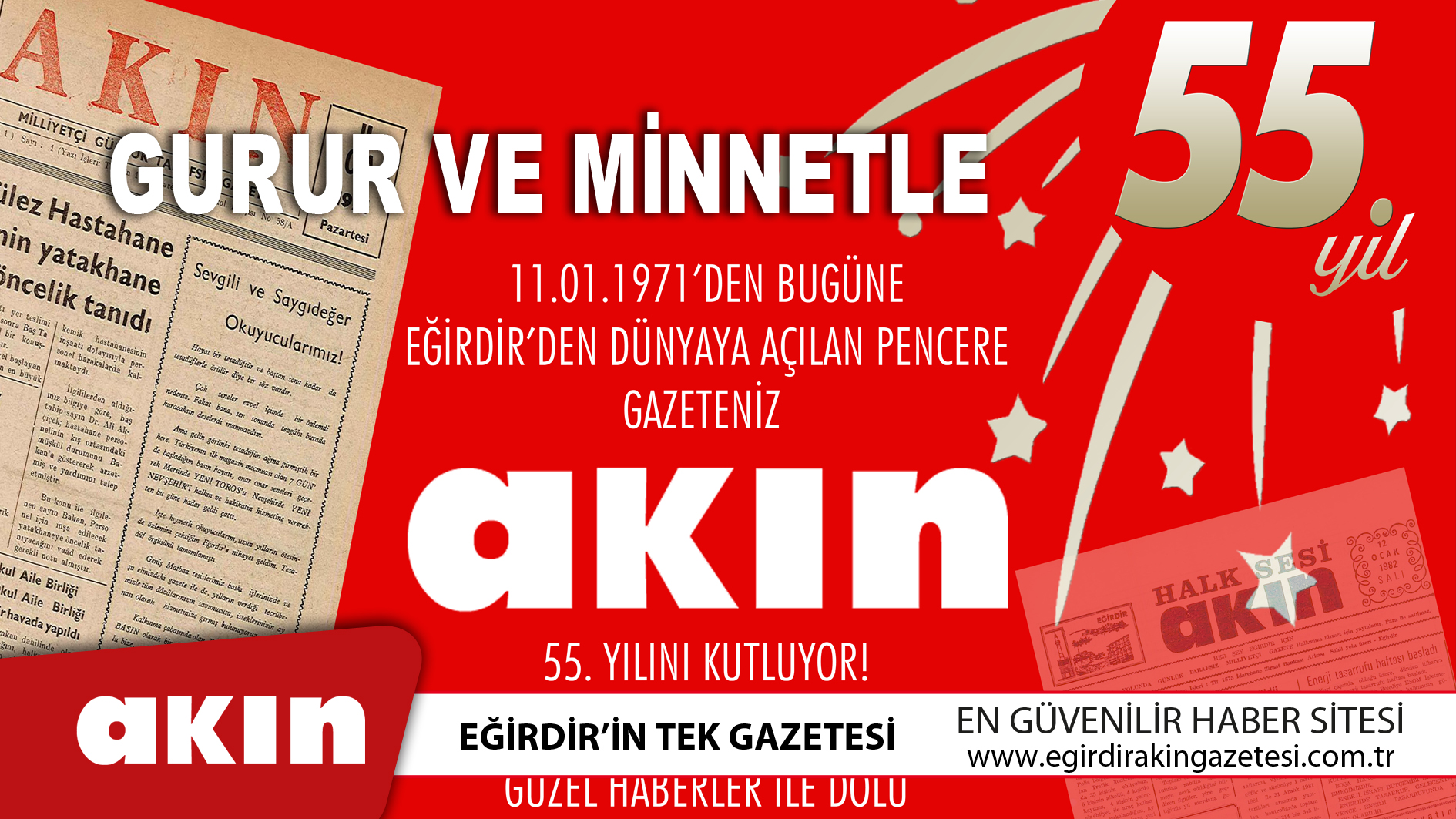 AKIN Gazetesi’nin 55. Yılında Gurur Ve Minnetle	