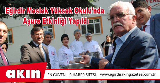 Eğirdir Meslek Yüksek Okulu'nda Aşure Etkinliği Yapıldı