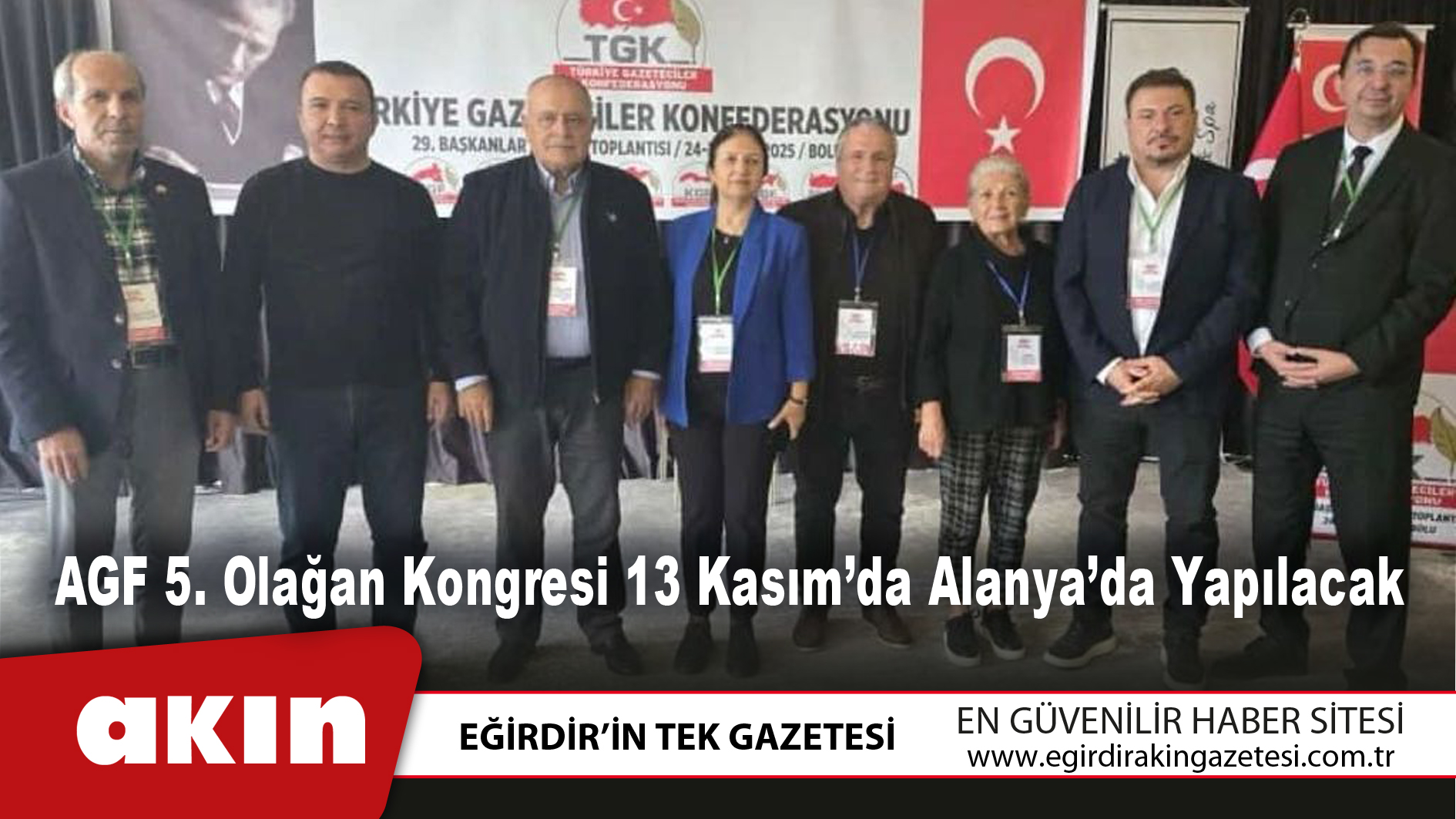AGF 5. Olağan Kongresi 13 Kasım’da Alanya’da Yapılacak