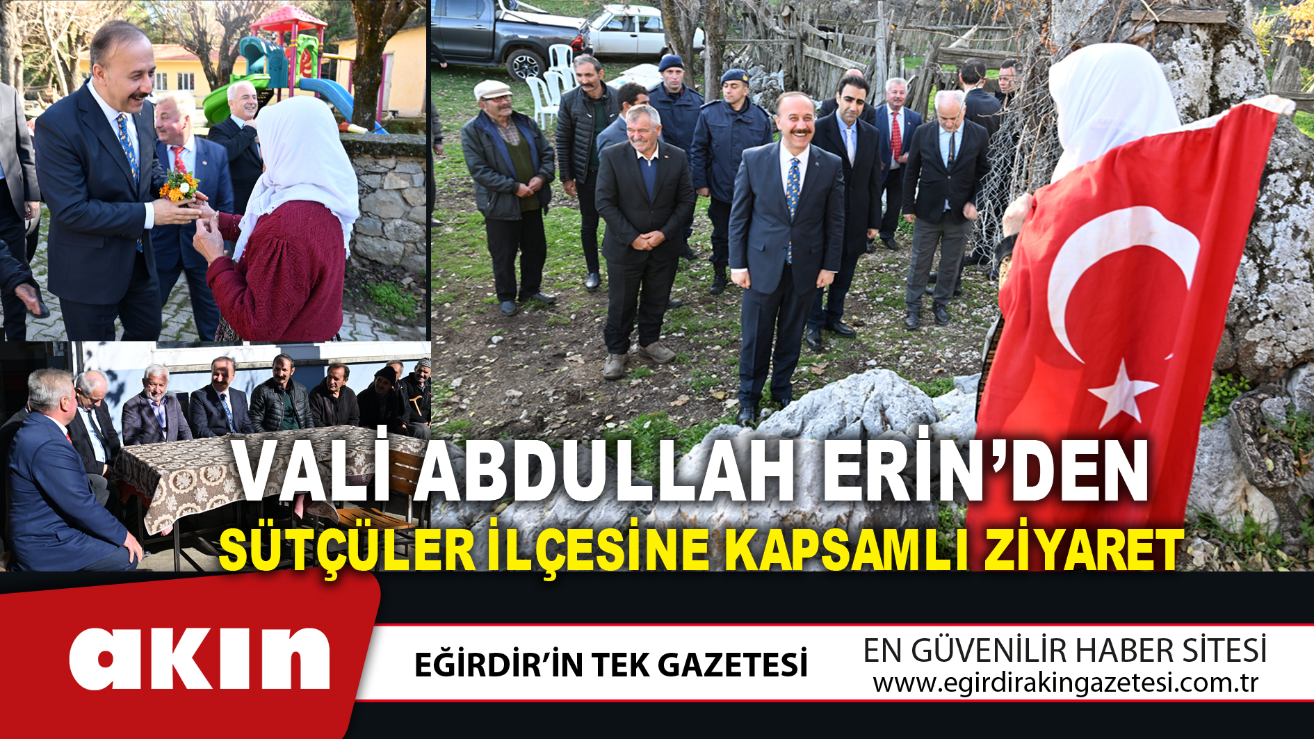 Vali Abdullah Erin’den Sütçüler İlçesine Kapsamlı Ziyaret