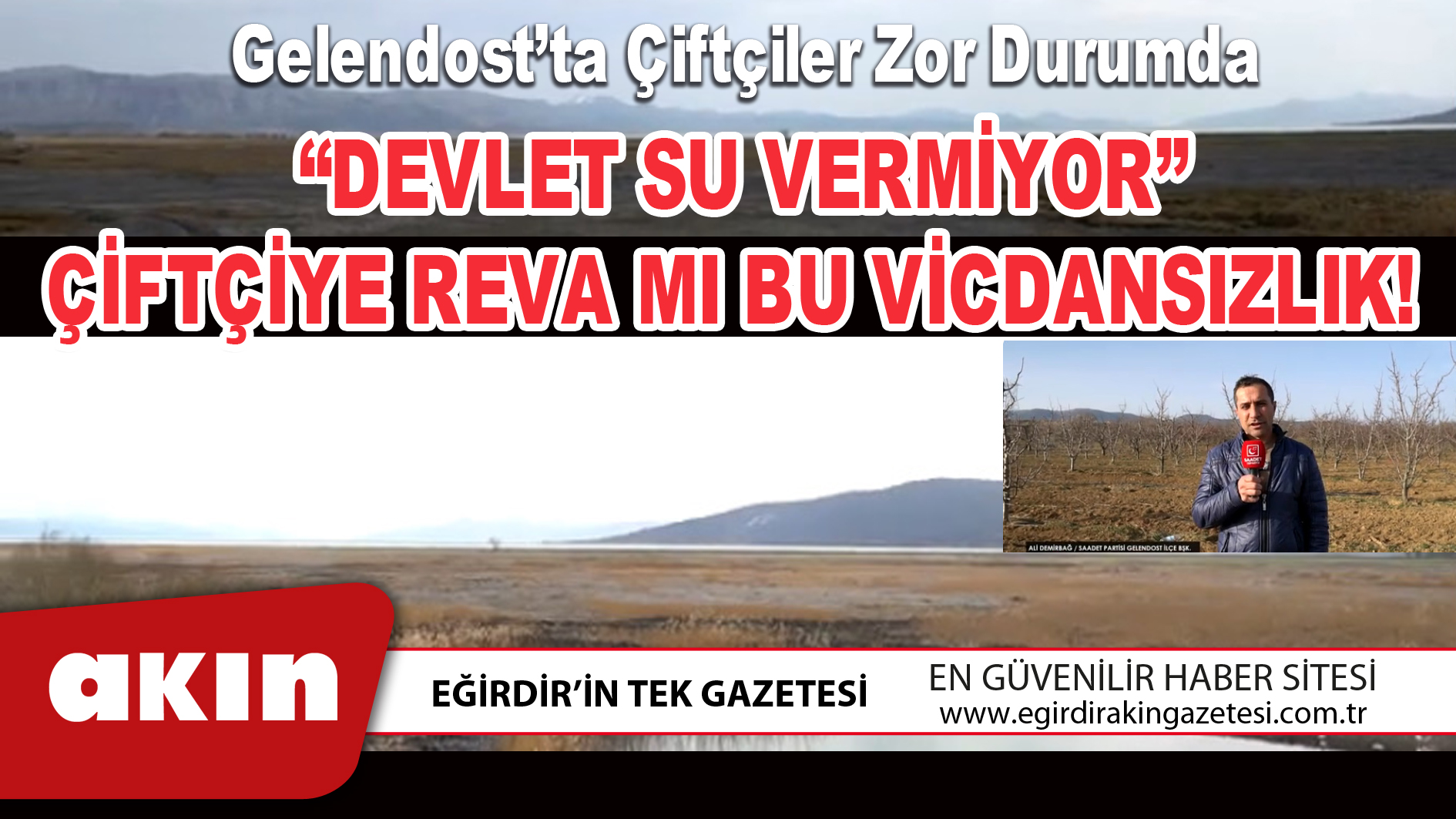 Gelendost’ta Çiftçiler Zor Durumda