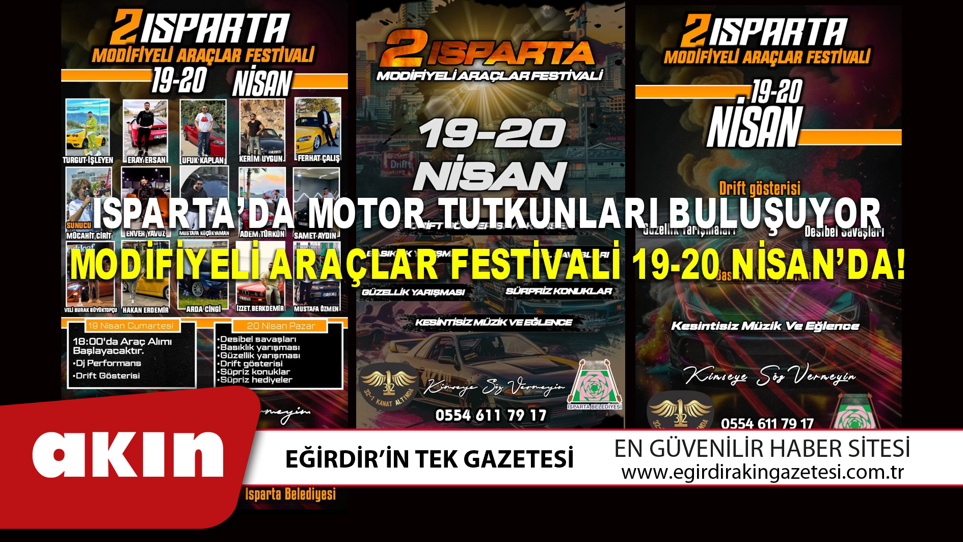ISPARTA’DA MOTOR TUTKUNLARI BULUŞUYOR