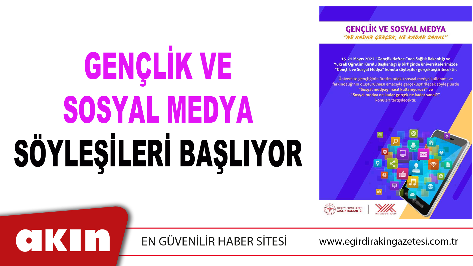 eğirdir haber,akın gazetesi,egirdir haberler,son dakika,Gençlik Ve Sosyal Medya Söyleşileri Başlıyor