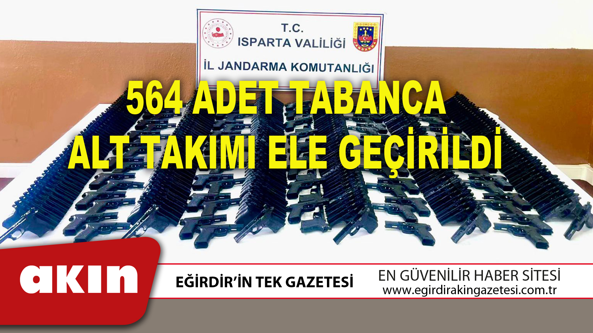 564 ADET TABANCA ALT TAKIMI ELE GEÇİRİLDİ
