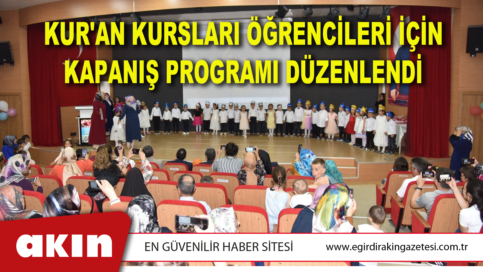 Kur'an Kursları Öğrencileri İçin Kapanış Programı Düzenlendi