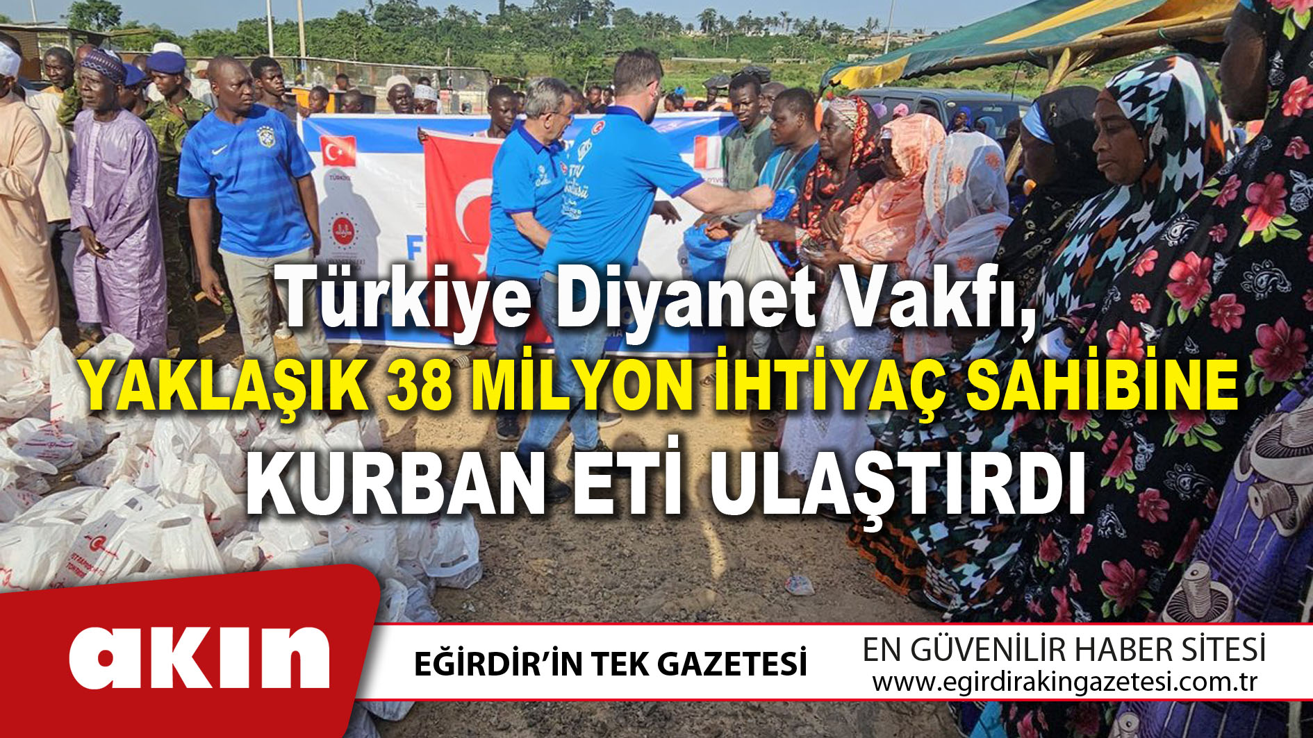 TDV Yaklaşık 38 Milyon İhtiyaç Sahibine Kurban Eti Ulaştırdı