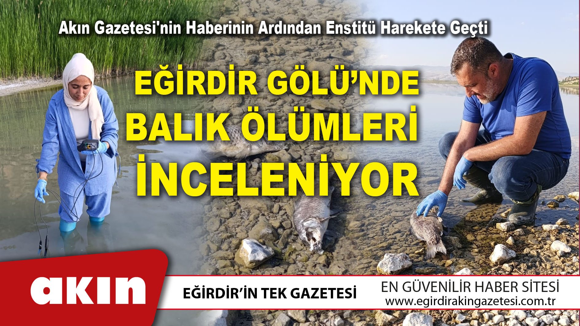 Eğirdir Gölü’nde Balık Ölümleri İnceleniyor